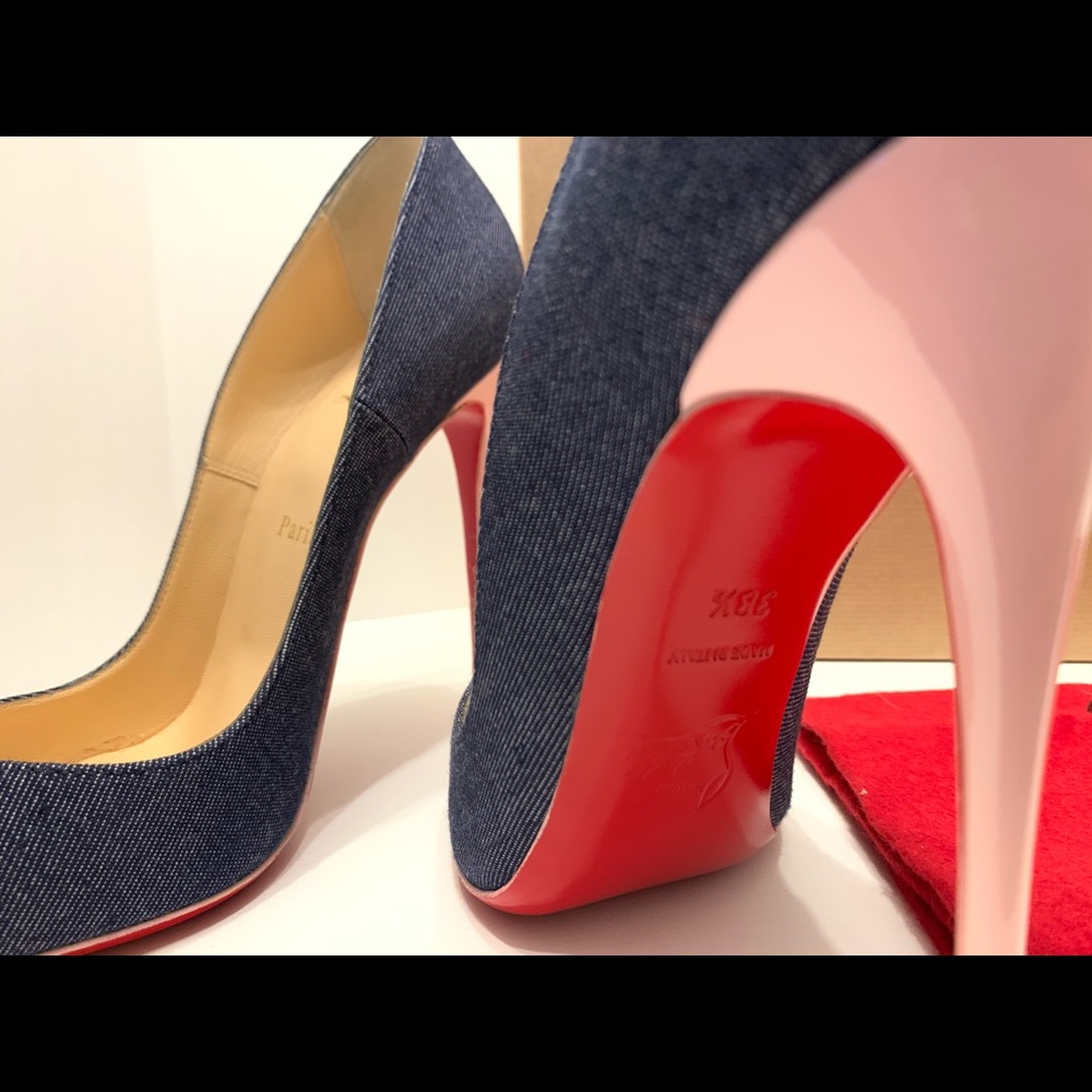 So Kate Denim/Pink Christian Louboutin 38.5 - Picture 5 of 5